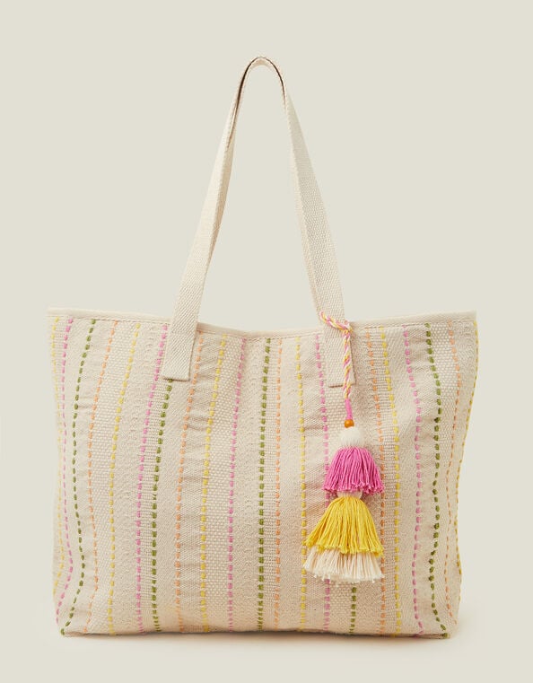 Stripe Shopper Bag, , large