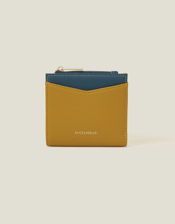 Colour Block Purse, Yellow (OCHRE), large