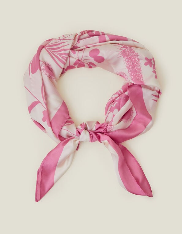 Satin Square Scarf, Pink (PINK), large