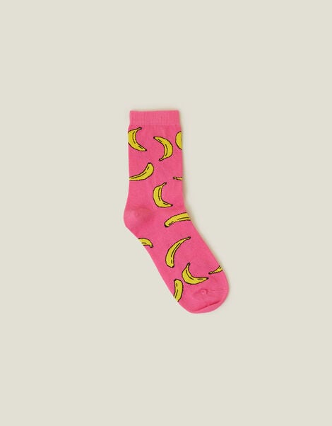 Banana Print Socks, , large