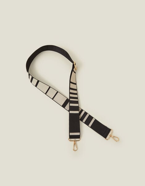 Block Stripe Webbing Bag Strap, , large