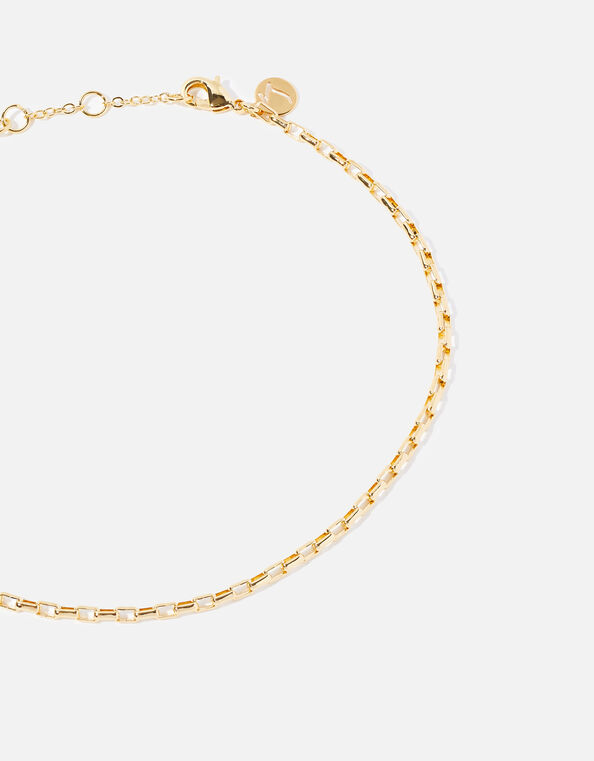 14ct Gold-Plated Chain Anklet, , large