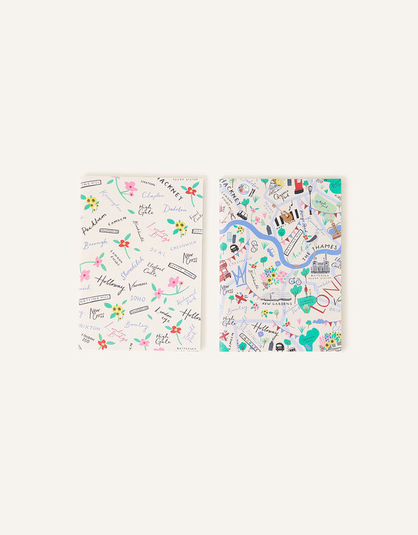 London Print Notebooks Set of Two, , large