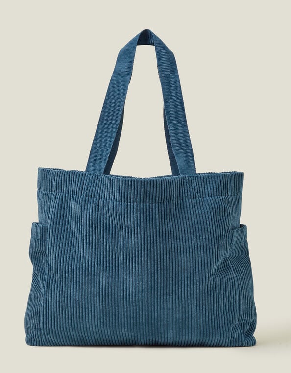 Cord Shopper Bag, Teal (TEAL), large